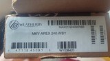 NIB Weatherby Mark V Apex 240 Weatherby - Image 1 of 14
