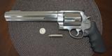 Smith & Wesson 500 mag 8 3/8"SS 98%+ w/Case NICE - 1 of 8