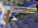 COLT 1911 .38 SUPER CUSTOM ENGRAVED NIB - 1 of 15