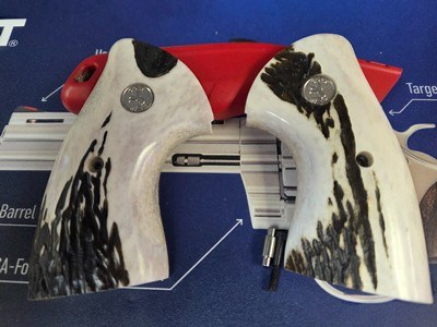 COLT PYTHON GENUINE ELK STAG TARGET GRIPS FACTORY NEW