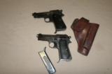 Berretta Pair!! 1937 .380 Italian pistol w/Original Holster 2 clips and Model 948 .22 Long Rifle Mirror Model To .380 - 1 of 8