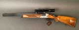 F.W. Heym o/u scoped 16ga x 22mag - 1 of 9