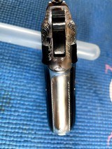 Beretta Model 1935 Nickel Engraved 32 ACP Made in 1954 With Period Holster - 8 of 13