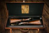 Pair of Westley Richards 12g Gold Name Droplock Shotguns - 1 of 12