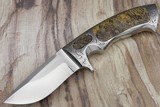 Ron Best / Ron P. Nott Fixed Integral Hunter Knife W/Box Elder Burl - 8 of 9