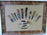 Collage of Custom Knives of Different Kinds for Den or Office