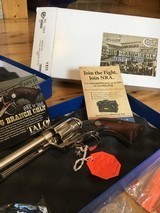 Colt SAA .45 Nickel Single Action Army TALO Long Branch 4 3/4” 1 of 300 NIB - 6 of 15