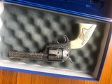 Colt SAA .45 Single Action Army 4 3/4 3rd Gen Cattlebrand Engraved and Silver plated with Ivory Grips 4.75 - 4 of 15