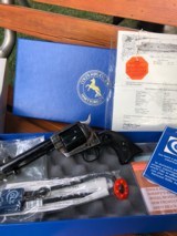 Colt SAA 45 4 3/4 with BP Frame Texas Shipped Factory Letter Custom Shop Black Powder Frame 4.75 P2840 3rd 2005 model - 2 of 15