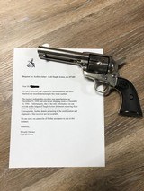 Colt SAA 1st Generation 45 Nickel 4 3/4" made 1940 Single Action Army Museum Piece Out of John Bianchi Collection Rare and Nice! - 11 of 15