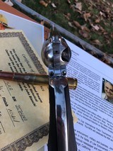 Colt SAA 1st Generation 45 Nickel 4 3/4" made 1940 Single Action Army Museum Piece Out of John Bianchi Collection Rare and Nice! - 8 of 15