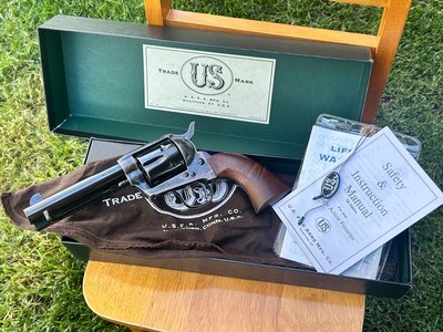 USFA PreWar 45 Colt Single Action 4 3/4 Casehardened 4.75 Armory Blue - Image 1 of 15