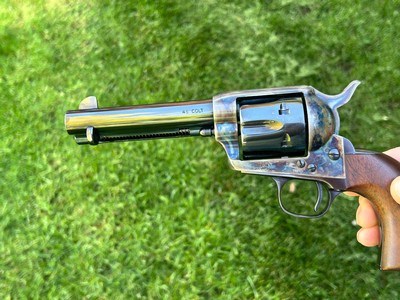 USFA PreWar 45 Colt Single Action 4 3/4 Casehardened 4.75 Armory Blue - Image 9 of 15