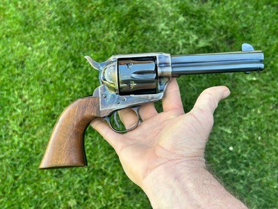 USFA PreWar 45 Colt Single Action 4 3/4 Casehardened 4.75 Armory Blue - Image 11 of 15