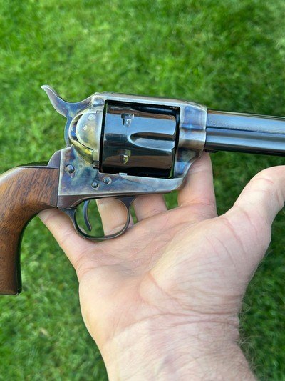 USFA PreWar 45 Colt Single Action 4 3/4 Casehardened 4.75 Armory Blue - Image 13 of 15