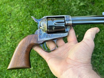 USFA PreWar 45 Colt Single Action 4 3/4 Casehardened 4.75 Armory Blue - Image 12 of 15