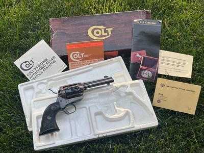 Colt SAA 45 4 3/4 1978 with box Beautiful - Image 1 of 15