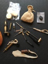 Contemporary Possibles/Hunting Bag, Scrimshawed Powder Horn, and Accouterments - 4 of 6