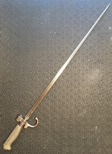 1886 French Lebel Bayonet and Scabbard - 2 of 4