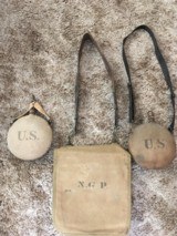 Haversack and Two Canteens (ca. Span AM War ) - 1 of 7