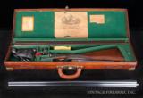 Charles Lancaster 20 Bore – SLE, 2 BARREL SET AWESOME MAKERS CASE W/LABELS, 1898, WOW! - 5 of 25