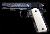 Colt 1911 Commander Lightweight, 1968, 9MM ENGRAVED BY OGAWA, vintage firearms, inc - 17 of 18