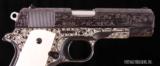 Colt 1911 Commander Lightweight, 1968, 9MM ENGRAVED BY OGAWA, vintage firearms, inc - 8 of 18