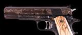 Colt 1911 NATIONAL MATCH .45 ACP, Engraved w/ gold/silver, vintage firearms inc - 5 of 18