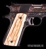 Colt 1911 NATIONAL MATCH .45 ACP, Engraved w/ gold/silver, vintage firearms inc - 9 of 18