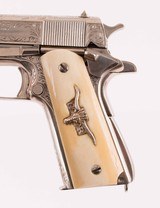 Remington-Rand 1911 – ENGRAVED, NICKEL, IVORY vintage firearms inc - 3 of 16