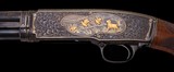 Winchester Model 42 –CUSTOM ANGELO BEE, 28”, B CARVED WOOD, vintage firearms inc - 1 of 25