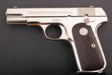 Colt 1908 Hammerless .380–RARE NICKEL, 98% FACTORY FINISH, 1936, vintage firearms inc - 2 of 12