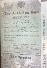 Fox A Grade 20 Gauge – 5 3/4lbs., ORIGINAL, CLEAN, VFI CERTIFIED, vintage firearms inc - 24 of 24