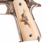 Remington-Rand 1911 – ENGRAVED, NICKEL, IVORY, vintage firearms inc for sale - 4 of 14