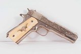 Remington-Rand 1911 – ENGRAVED, NICKEL, IVORY, vintage firearms inc for sale - 2 of 14