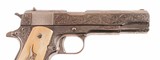 Remington-Rand 1911 – ENGRAVED, NICKEL, IVORY, vintage firearms inc for sale - 7 of 14