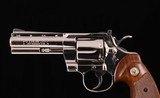 Colt .357 Magnum - PYTHON 1979 REVOLVER, BRIGHT NICKEL vintage firearms inc - 1 of 15