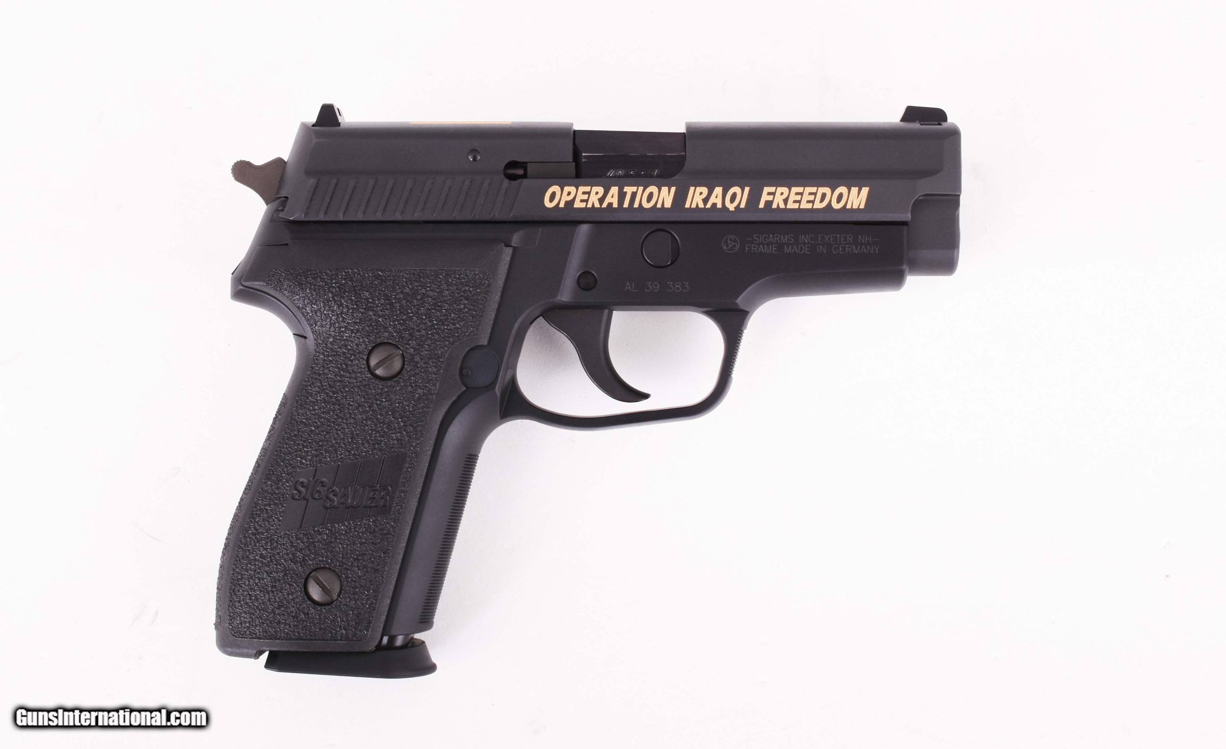 Sig Sauer .40 S&W - P229, Operation Iraqi Freedom, Gold