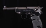 Walther P38 (P1) 9MM - GERMAN, ULM, 99% POLISHED BLUE! vintage firearms inc - 1 of 20