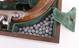 Liege Guild .50 Cal - ANTIQUE, DUELING PISTOLS CASED, DAMASCUS OCTAGONAL, vintage firearms inc - 14 of 16