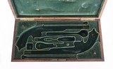 Liege Guild .50 Cal - ANTIQUE, DUELING PISTOLS CASED, DAMASCUS OCTAGONAL, vintage firearms inc - 15 of 16