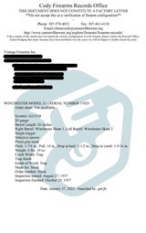 Winchester Model 21 20 Gauge – TRAP GRADE, PRE-WAR, CODY LETTER, vintage firearms inc - 4 of 25