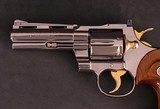 Colt .357 Magnum - PYTHON, FACTORY NICKEL, GOLD PLATED JEWELED PARTS, FACTORY GRIPS, vintage firearms inc - 3 of 19