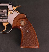 Colt .357 Magnum - PYTHON, FACTORY NICKEL, GOLD PLATED JEWELED PARTS, FACTORY GRIPS, vintage firearms inc - 5 of 19