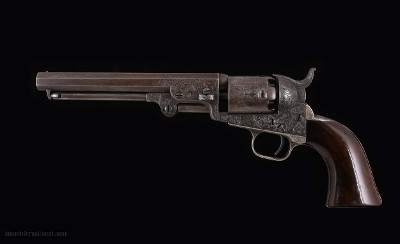 Colt .31 Model 1849 Pocket Percussion - GUSTAV YOUNG ENGRAVED, MATCHING SERIAL NUMBERS, vintage firearms inc