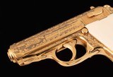 Walther PPK, Gold plated, Hand Engraved, Limited Edition- 1of 500, MI6, vintage firearms inc - 11 of 19