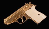 Walther PPK, Gold plated, Hand Engraved, Limited Edition- 1of 500, MI6, vintage firearms inc - 3 of 19