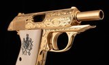 Walther PPK, Gold plated, Hand Engraved, Limited Edition- 1of 500, MI6, vintage firearms inc - 5 of 19