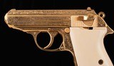 Walther PPK, Gold plated, Hand Engraved, Limited Edition- 1of 500, MI6, vintage firearms inc - 6 of 19