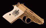 Walther PPK, Gold plated, Hand Engraved, Limited Edition- 1of 500, MI6, vintage firearms inc - 4 of 19